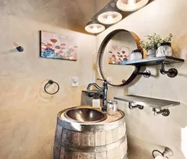 Aspen barrel sink
