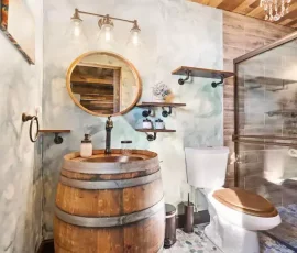 Forest bathroom