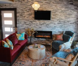Tangier Living Room with 65 inch Smart TV