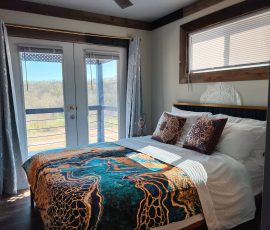 Tangier Bedroom that has access to a balcony