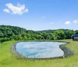 Lake and Sauna during the Spring