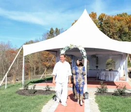 Happy Couple Morrocan Themed Wedding Venue near Hocking Hills